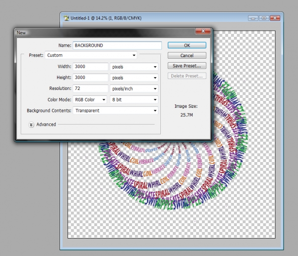 Creation of Psychedelic Swirl: Step 23